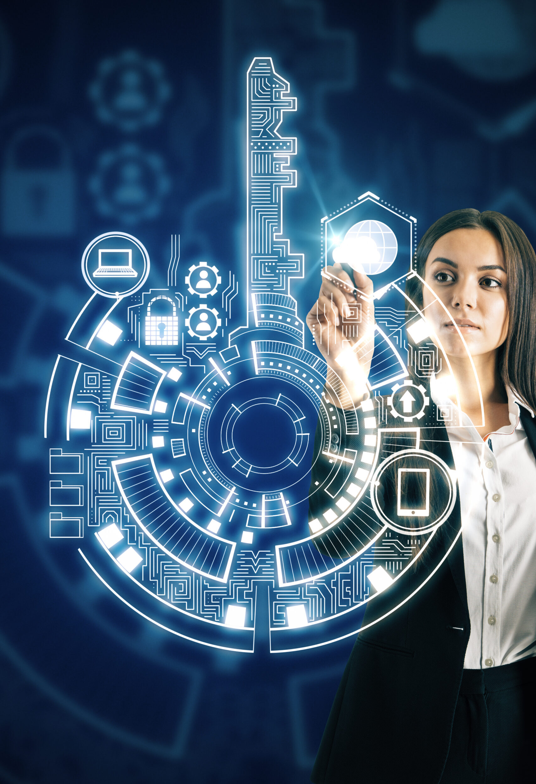 businesswoman using creative digital key interface 2025 10 15 02 50 36 utc scaled e1766421612189